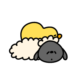 [LINEスタンプ] へんてこなヒヨコとひつじカップルスタンプ