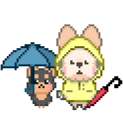 [LINEスタンプ] さんちゃんとヨーキー その2