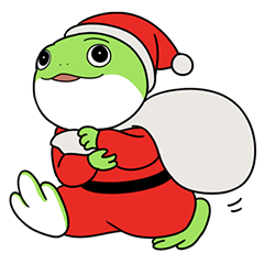 [LINEスタンプ] 12月とカエルの大五郎の画像（メイン）