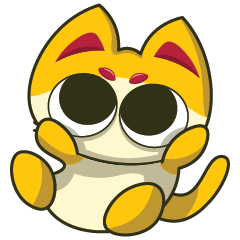 [LINEスタンプ] かわいい小さな黄色い猫 02