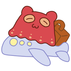 [LINEスタンプ] ゆるゆるめんだこ 旅行と遊びばーじょん