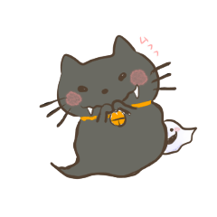 [LINEスタンプ] 毎日使える☆ゆるいオバケねこスタンプ