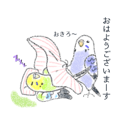 [LINEスタンプ] セキセイさんとマメルリさんのいろいろ鳥