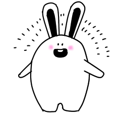 [LINEスタンプ] あけおめことよろうさぎ