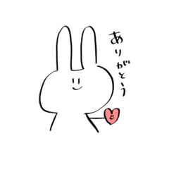 [LINEスタンプ] うさぎとちくわ