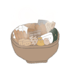 [LINEスタンプ] ゆるい手描きスタンプ（おでん）