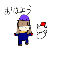 [LINEスタンプ] 冬スタンプ．