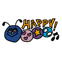 [LINEスタンプ] ハッピー( ◠◠ )☮️