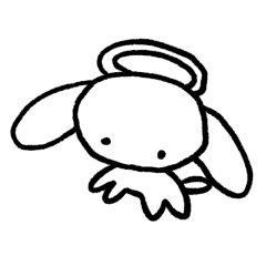 [LINEスタンプ] 天使になった犬