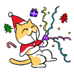 [LINEスタンプ] 3びきの茶ねこ～クリスマス編～