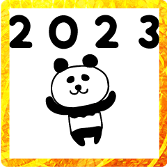 [LINEスタンプ] ぱぬだ 年末年始 2023の画像（メイン）
