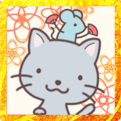 [LINEスタンプ] かべねこ おしょうがつ