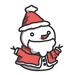 [LINEスタンプ] Christmas 雪だるま