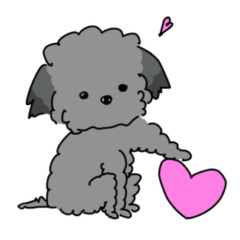 [LINEスタンプ] うちの犬 〜シルバープードル版〜