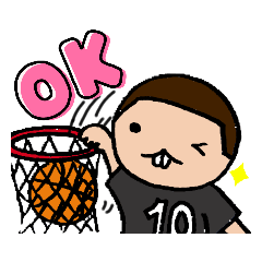 [LINEスタンプ] ミニバスプレイヤー キヨ