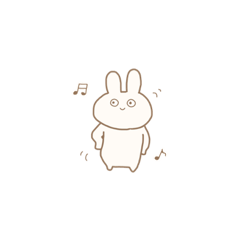 [LINEスタンプ] うさぎのうさごん にゅー