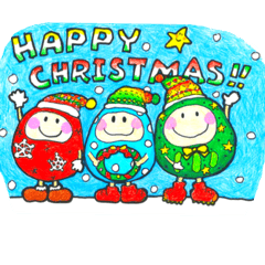 [LINEスタンプ] だるまりんのクリスマス。