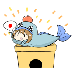 [LINEスタンプ] そばにいる魚人くん