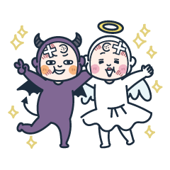 [LINEスタンプ] 爆サイ公式スタンプ【天使と悪魔】