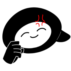 [LINEスタンプ] なんか黒くてまるいやつ