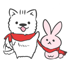 [LINEスタンプ] 冬のサモエドスタンプ