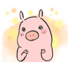 [LINEスタンプ] ぶたの喜怒哀楽2