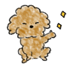 [LINEスタンプ] うちの可愛い犬 〜茶色バージョン〜