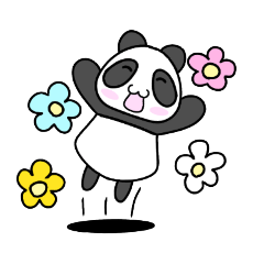 [LINEスタンプ] パンダのもんも