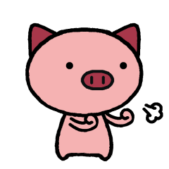 [LINEスタンプ] 豚のぶー助の画像（メイン）