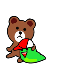 [LINEスタンプ] BROWN ＆ FRIENDSと鯛