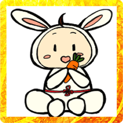 [LINEスタンプ] あけおめ着ぐるみ赤ちゃん