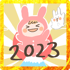 [LINEスタンプ] ベビうさの年末年始