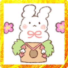 [LINEスタンプ] わたうさ♡新年ver