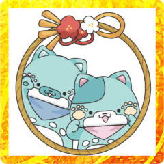 [LINEスタンプ] CTime ぴっちー＆チョマちゃん 謹賀新年