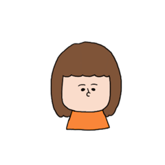 [LINEスタンプ] タレ目な女の子