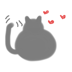 [LINEスタンプ] 後ろ猫