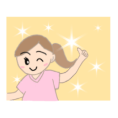 [LINEスタンプ] あみちゃんお仕事スタンプ(医療福祉)1