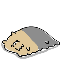 [LINEスタンプ] シンプル ヨークシャーテリア 日常会話