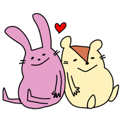 [LINEスタンプ] うさ×ハム