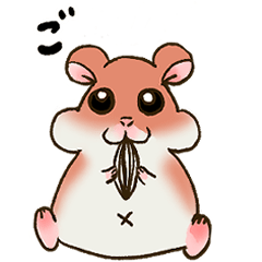 [LINEスタンプ] ぽちゃぽちゃハムちゃん