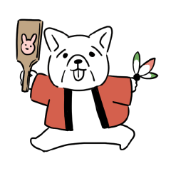 [LINEスタンプ] 無色の犬スタンプ3