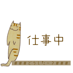 [LINEスタンプ] 猫のモグ