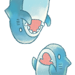 [LINEスタンプ] サメ ササたち