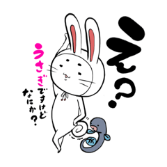 [LINEスタンプ] うさぎですけどなにか？