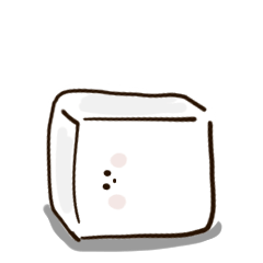 [LINEスタンプ] シンプル 餅 日常会話