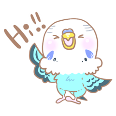 [LINEスタンプ] もふもふセキセイインコのスタンプ