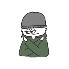 [LINEスタンプ] 黒い帽子なぼく