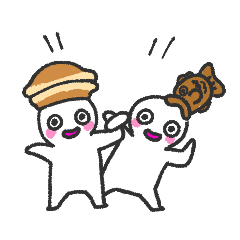 [LINEスタンプ] どら焼き帽子のドラ焼き君