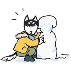 [LINEスタンプ] リヴァオと蓮希の冬