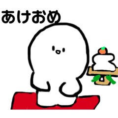 [LINEスタンプ] 需要無白いもの(文字＆冬)